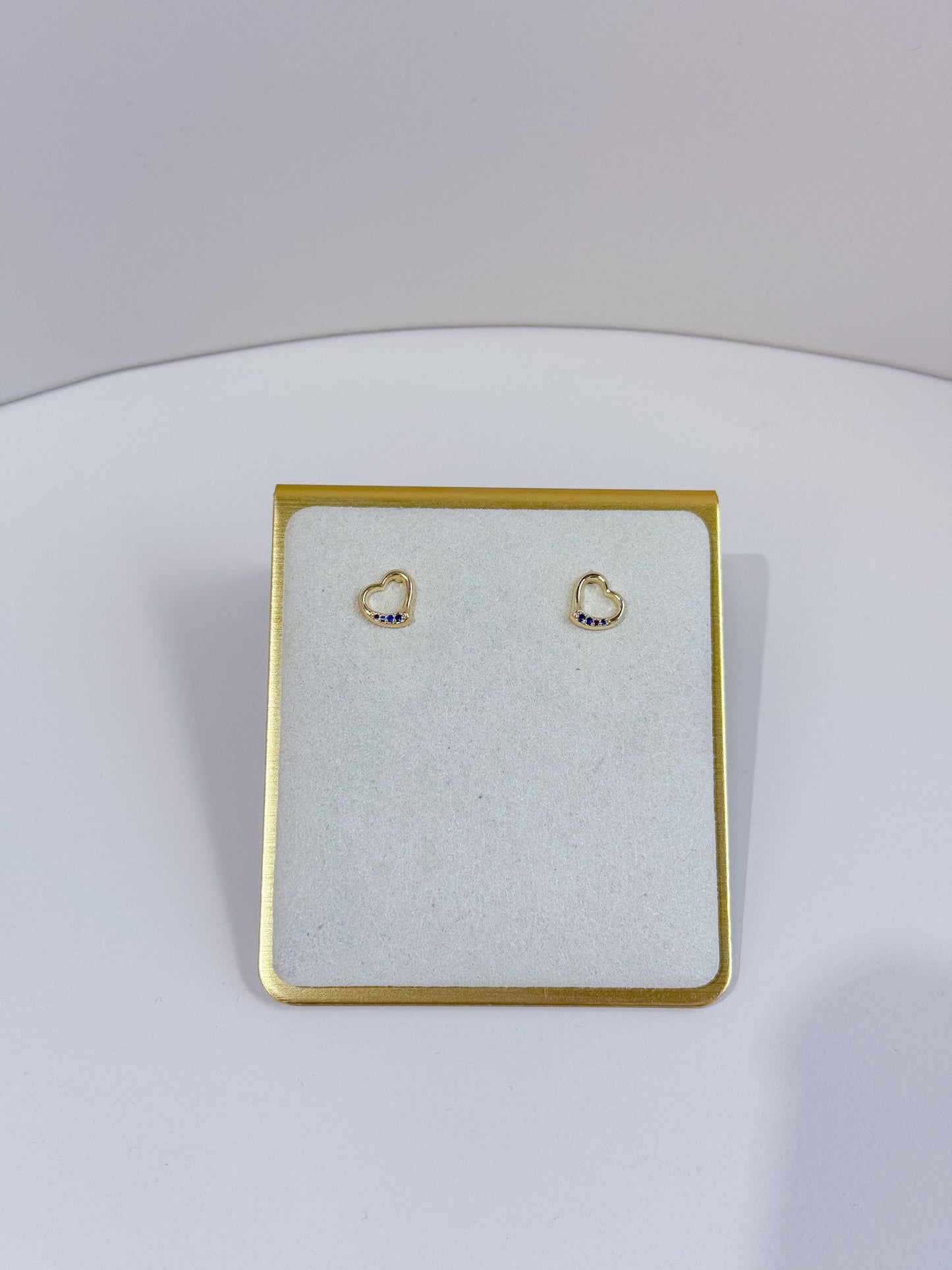 Topitos Corazón Brillo Azul