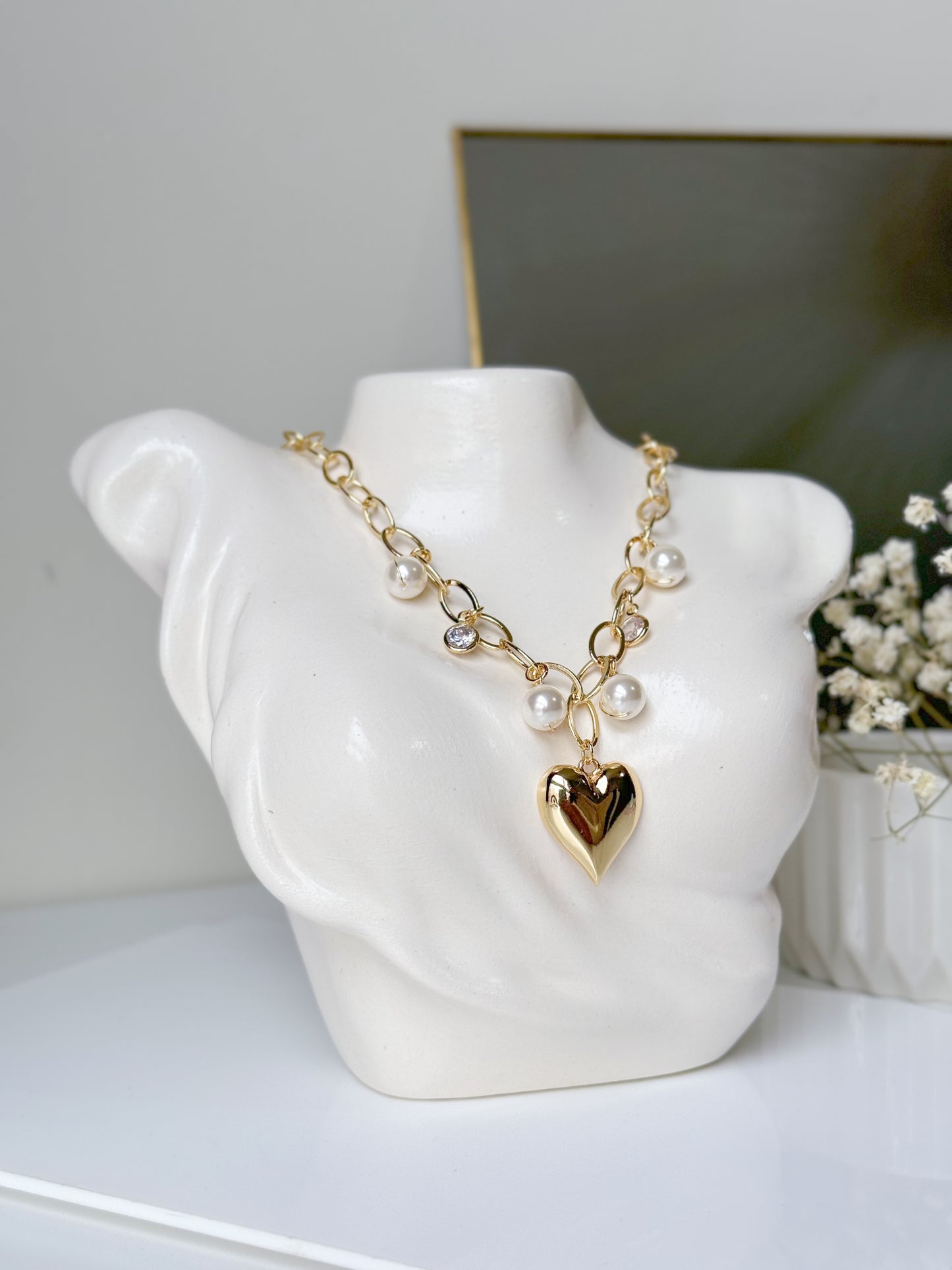 Collar Corazón Cadena