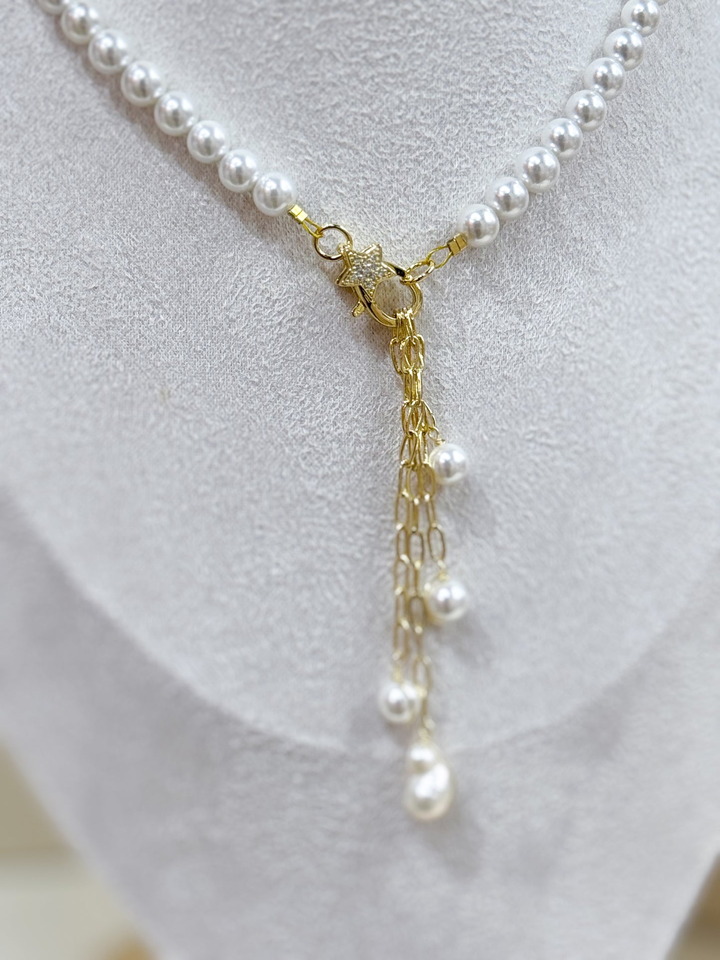 Collar Cascada Perlas