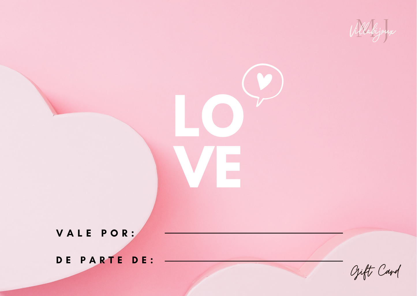 Tarjeta de Regalo Amor❤️