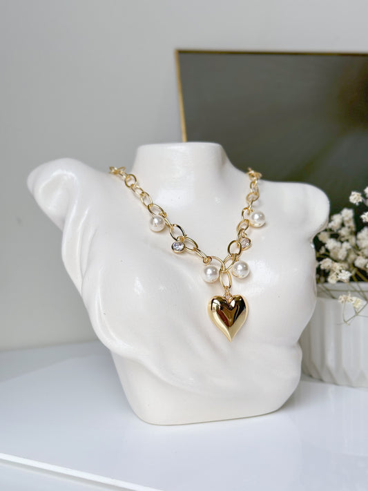 Collar Corazón Cadena