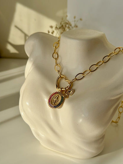 Collar Virgen de los Rayos de Colores